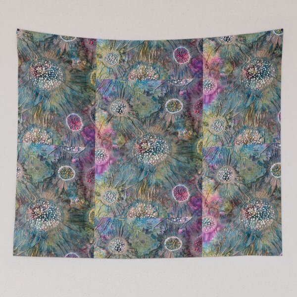 Item preview, Inky florals designed and sold by Gill Barrett Art.