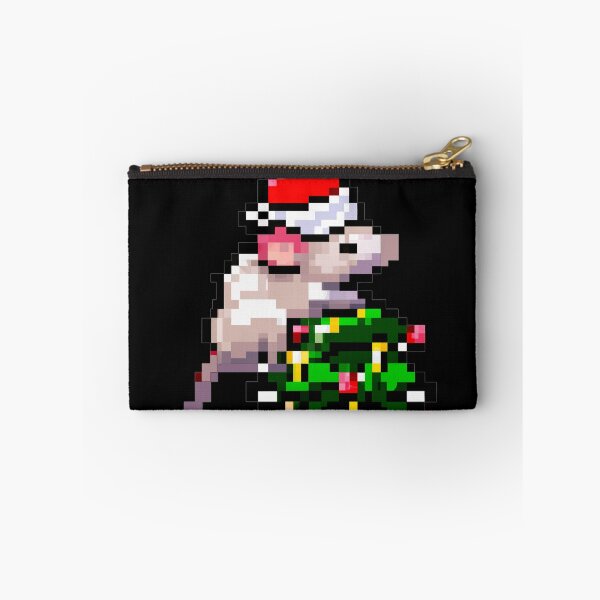 Item preview, Pixel Art Rat on Christmas Tree designed and sold by mindgoop.