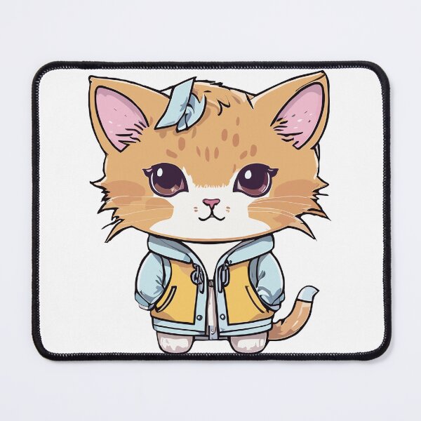 Item preview, Kawaii Cat Outfit Winter Blue Fashion designed and sold by DavidCreator.