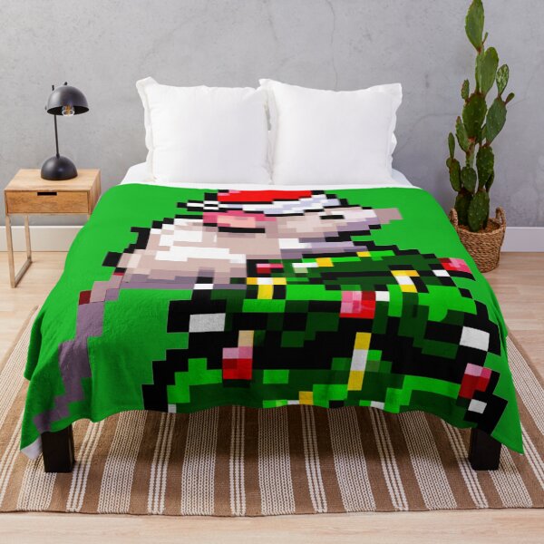Item preview, Pixel Art Rat on Christmas Tree designed and sold by mindgoop.