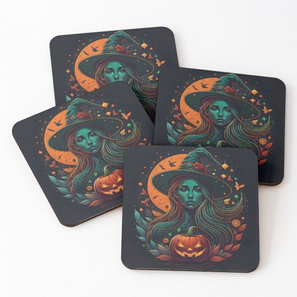 Item preview, Halloween witch pumpkin and galaxy designed and sold by Meandmyshop.