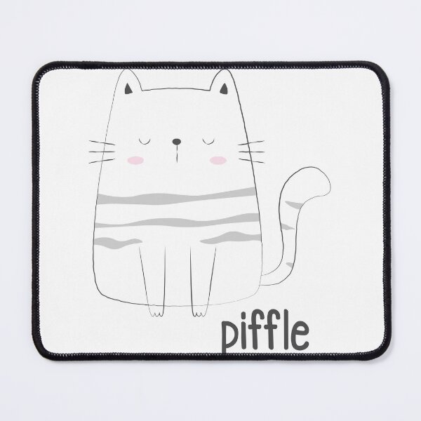 Item preview, Adorable Cat with a Cattitude says Piffle designed and sold by LuxindaSwirl.