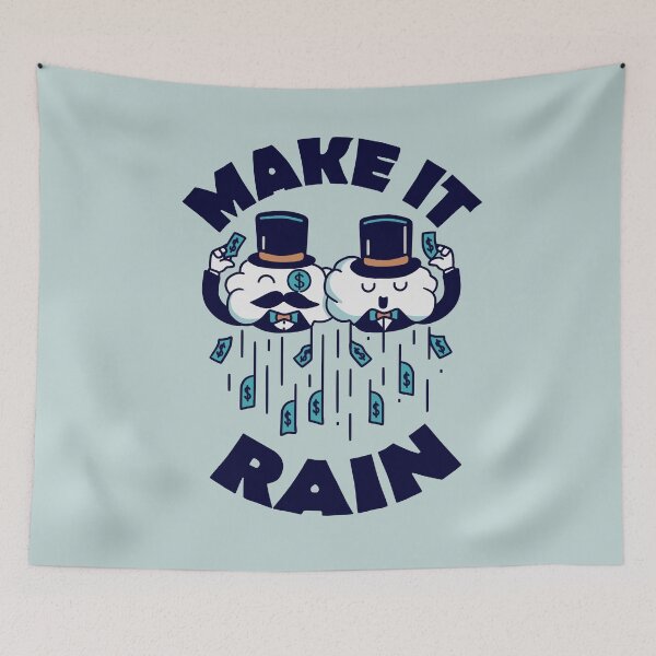 Item preview, Wealthy Clouds Making It Rain designed and sold by 1BPDesigns.