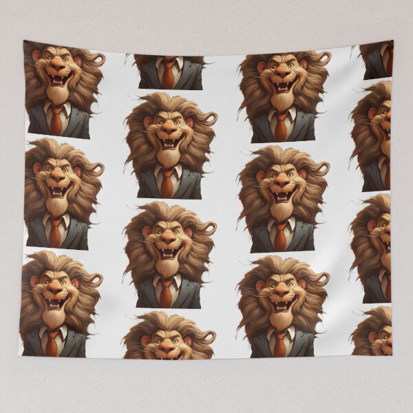 Item preview, Funny Lion designed and sold by CatSomeART.