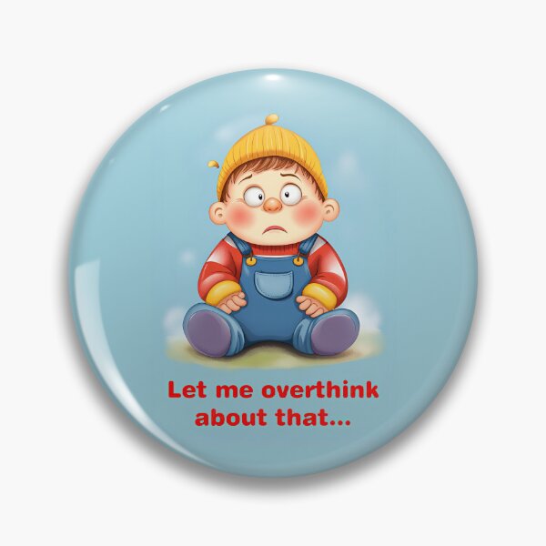 Item preview, Overthinking Cartoon  designed and sold by Academugs.