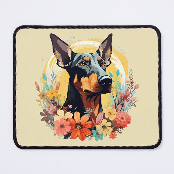 Item preview, Dobermann in the Flowers designed and sold by ZombieLH.
