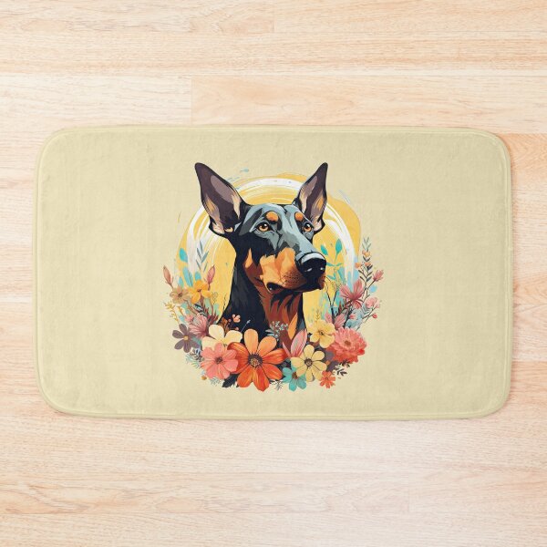 Item preview, Dobermann in the Flowers designed and sold by ZombieLH.