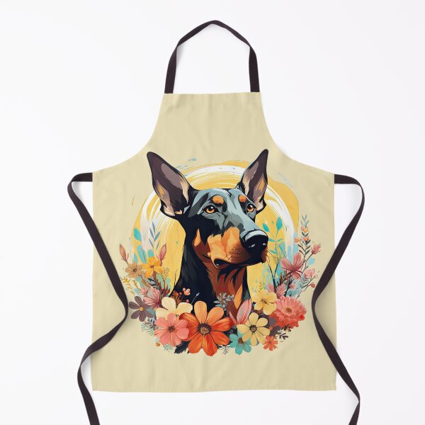 Item preview, Dobermann in the Flowers designed and sold by ZombieLH.