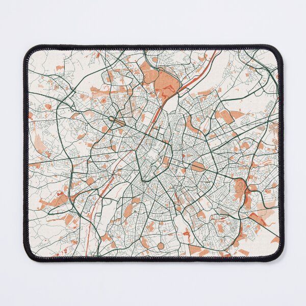 Item preview, Brussels City Map of Belgium - Bohemian designed and sold by deMAP.