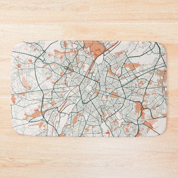 Item preview, Brussels City Map of Belgium - Bohemian designed and sold by deMAP.