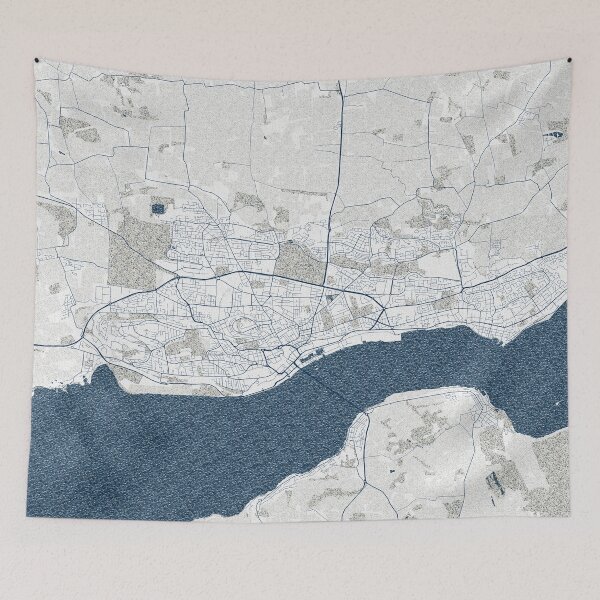 Item preview, Dundee City Map of Scotland, UK - Coastal designed and sold by deMAP.