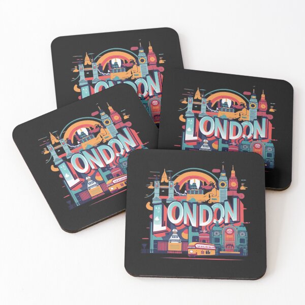 Item preview, London design, retro style designed and sold by LuckyFamily.