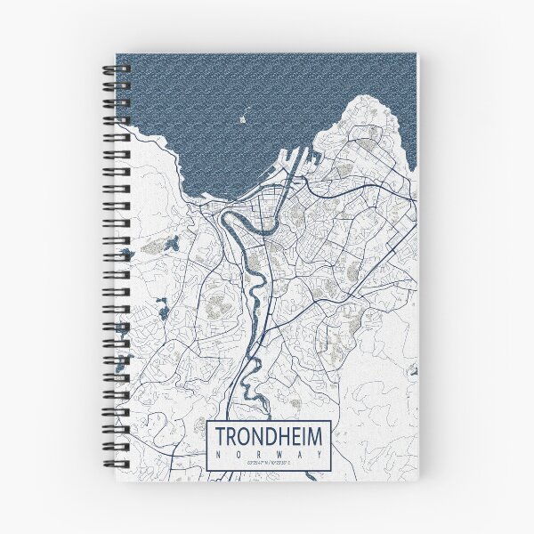 Item preview, Trondheim City Map of Norway - Coastal designed and sold by deMAP.