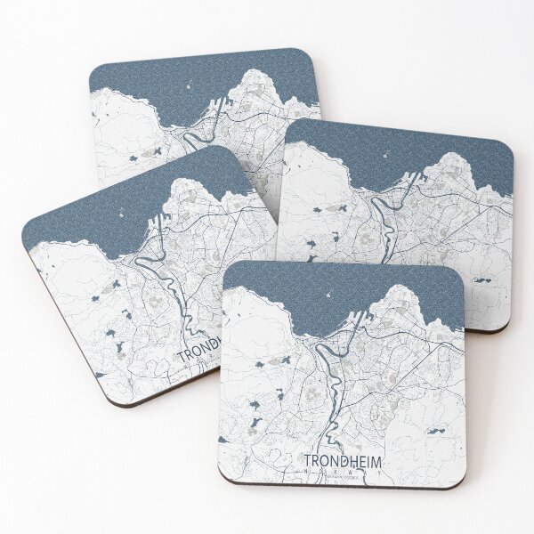 Item preview, Trondheim City Map of Norway - Coastal designed and sold by deMAP.