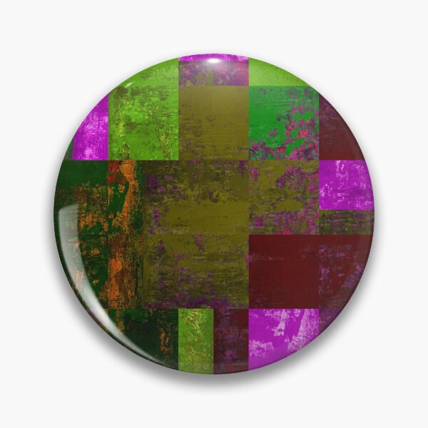 Item preview, Bright acrylic textured grunge green prurple darkred patchwork designed and sold by ArtistSunny.