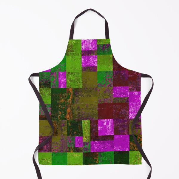 Item preview, Bright acrylic textured grunge green prurple darkred patchwork designed and sold by ArtistSunny.