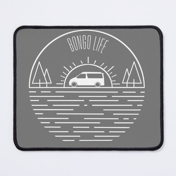Item preview, Bongo Life sun tree and waves in white outline designed and sold by LocalOddball.