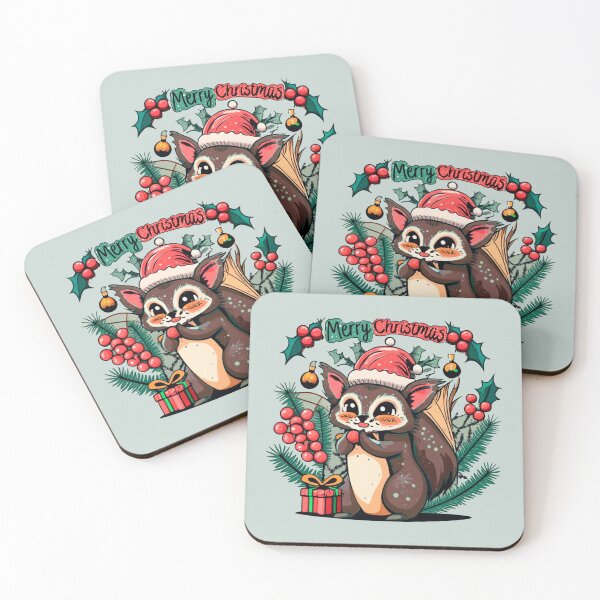 Item preview, cute aye aye wearing a christmas' hat, a christmas sweater and surrounded by christmas things designed and sold by The  Knick Knack Nook.