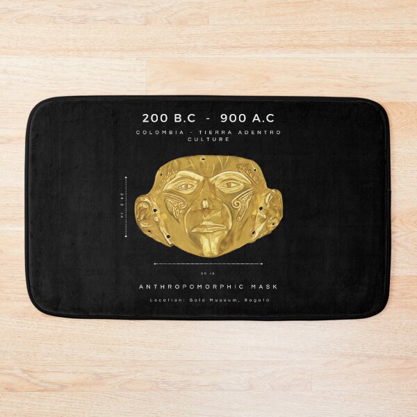 Item preview, Prehispanic Treasure - Anthropomorphic Gold Mask - (200 B.C - 900 A.D) - Archaeological Discovery designed and sold by Carola-art.