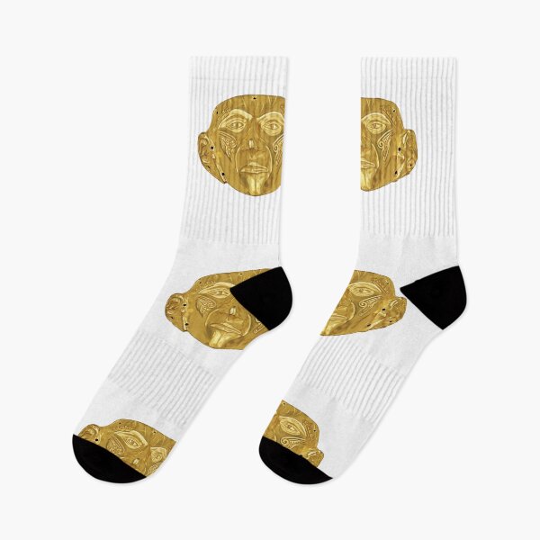Item preview, Prehispanic Treasure - Anthropomorphic Gold Mask - (200 B.C - 900 A.D) - Archaeological Discovery designed and sold by Carola-art.