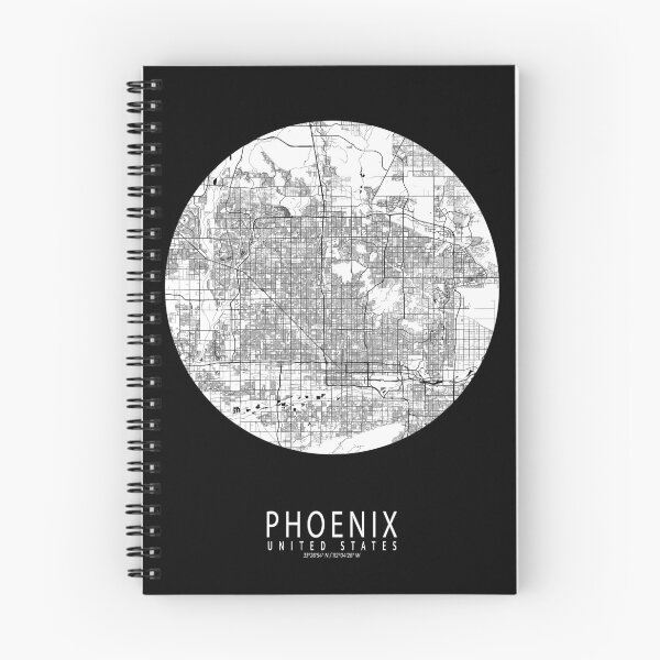 Item preview, Phoenix City Map of Arizona, USA - Full Moon designed and sold by deMAP.