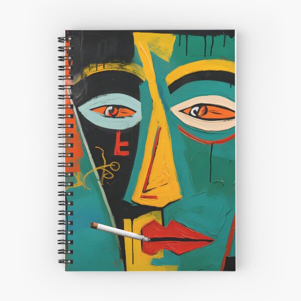 Item preview, The Enigmatic Cigar Connoisseur- A Fusion of Bold Brushstrokes and Dreamlike Auras designed and sold by OlfactoART Studio.
