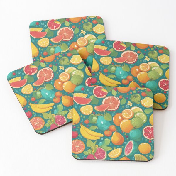 Artikelvorschau, Exotic Fruits Pattern - Tropical Fruit Delight entworfen und verkauft von The-Library.