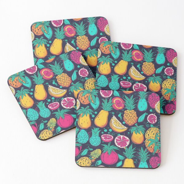Artikelvorschau, Exotic Fruits Pattern - Tropical Fruit Delight entworfen und verkauft von The-Library.