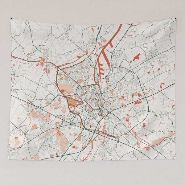 Item preview, Ghent City Map of Belgium - Bohemian designed and sold by deMAP.