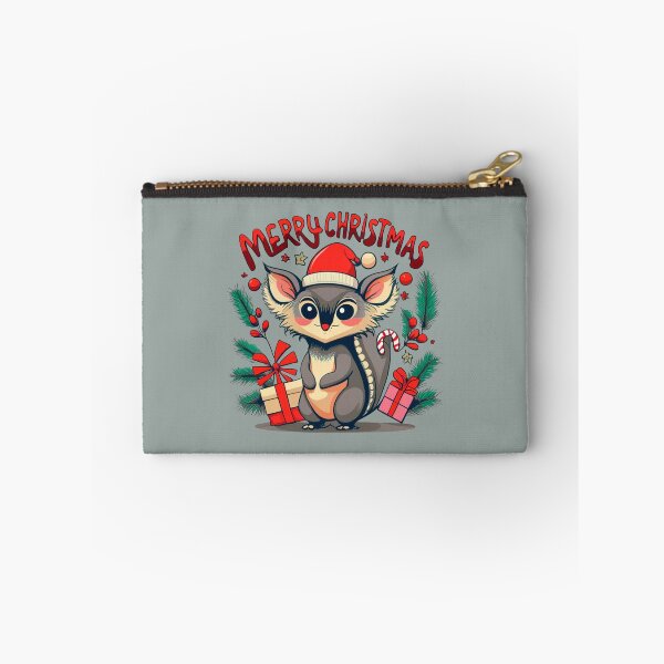 Item preview, Copy of cute aye aye wearing a christmas' hat, a christmas sweater and surrounded by christmas things designed and sold by The  Knick Knack Nook.