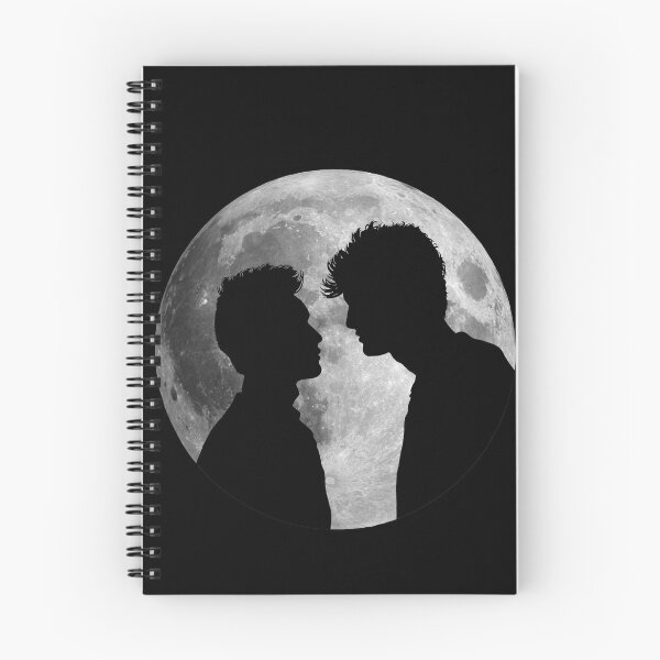 Item preview, Malec silhouettes and full moon - Alec Lightwood and Magnus Bane / Matthew Daddario and Harry Shum Jr. - Shadowhunters designed and sold by Vane22april.