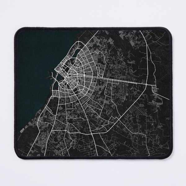 Item preview, Benghazi City Map of Libya - Dark designed and sold by deMAP.