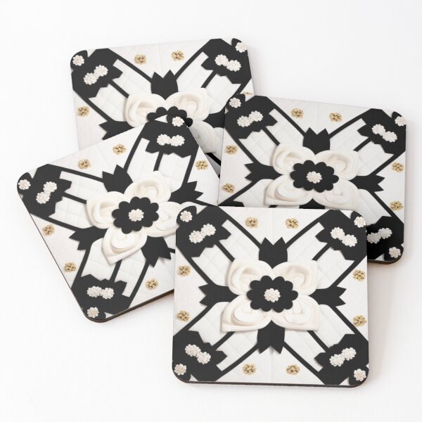Item preview, Black and white floral  designed and sold by Roxburylane.