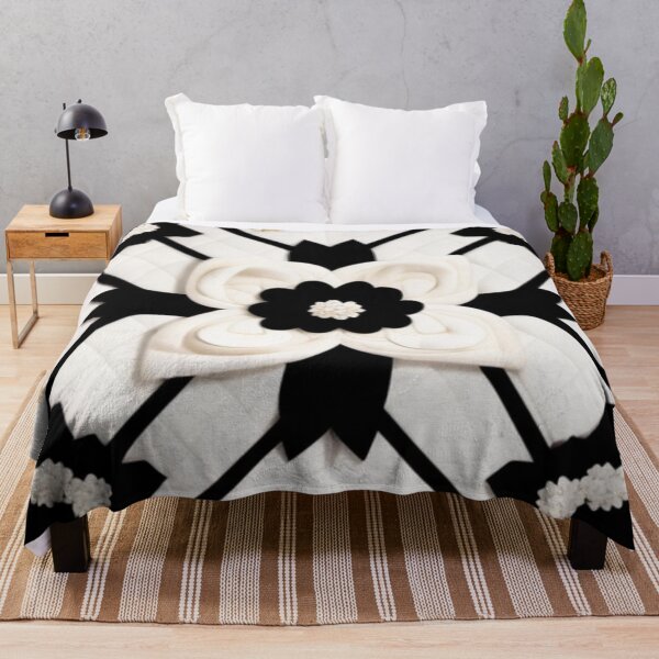 Item preview, Black and white floral designed and sold by Roxburylane.
