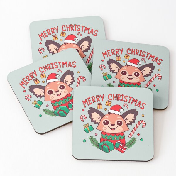 Item preview, cute aye aye wearing a christmas' hat, a christmas sweater and surrounded by christmas things designed and sold by The  Knick Knack Nook.