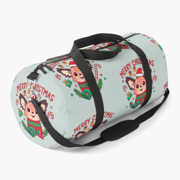 Item preview, cute aye aye wearing a christmas' hat, a christmas sweater and surrounded by christmas things designed and sold by The Knick Knack Nook.