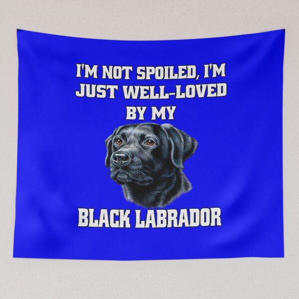 Artikelvorschau, Besitzer eines schwarzen Labrador Retriever-Hundes Ich bin nicht verwöhnt; Ich werde von meinem schwarzen Labrador einfach geliebt entworfen und verkauft von fantasticdesign.
