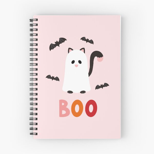 Item preview, Adorable Gato Fantasma Ilustración de Halloween BOO - Rosa designed and sold by Creative Wolf Design.