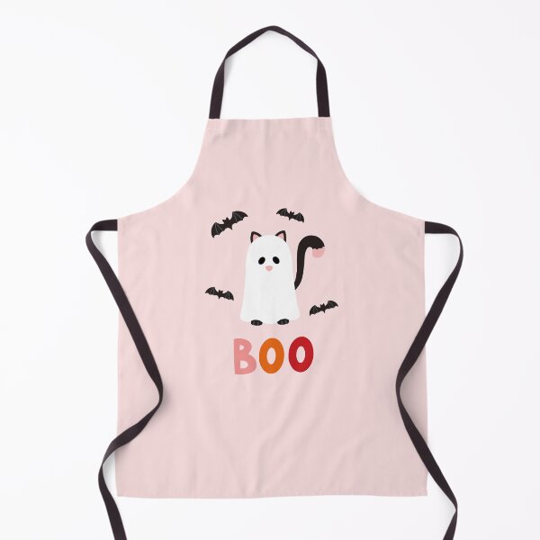 Item preview, Adorable Gato Fantasma Ilustración de Halloween BOO - Rosa designed and sold by Creative Wolf Design.
