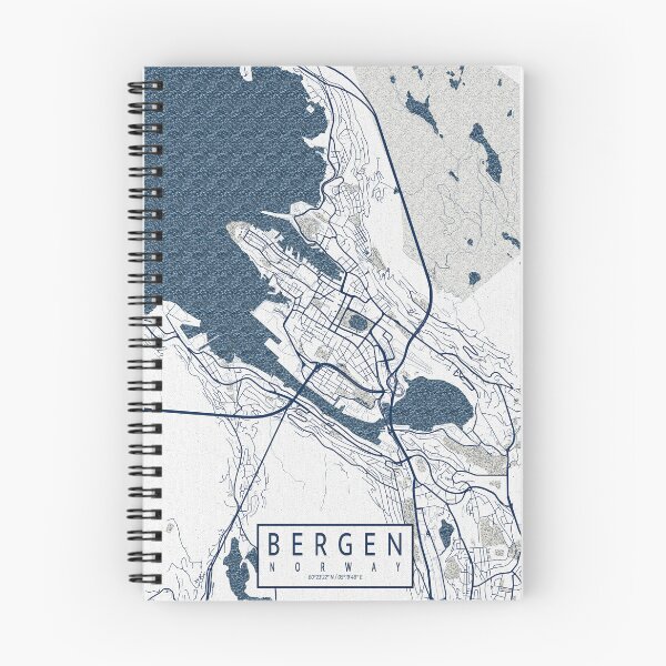 Item preview, Bergen City Map of Vestland, Norway - Coastal designed and sold by deMAP.
