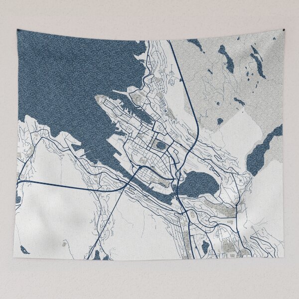 Item preview, Bergen City Map of Vestland, Norway - Coastal designed and sold by deMAP.