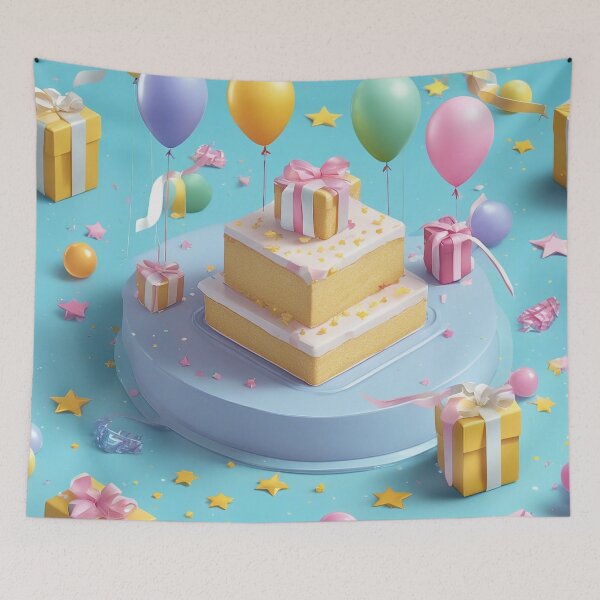 Aperçu de l'œuvre Joyful Birthday Party Pattern Design créée et vendue par The-Library.
