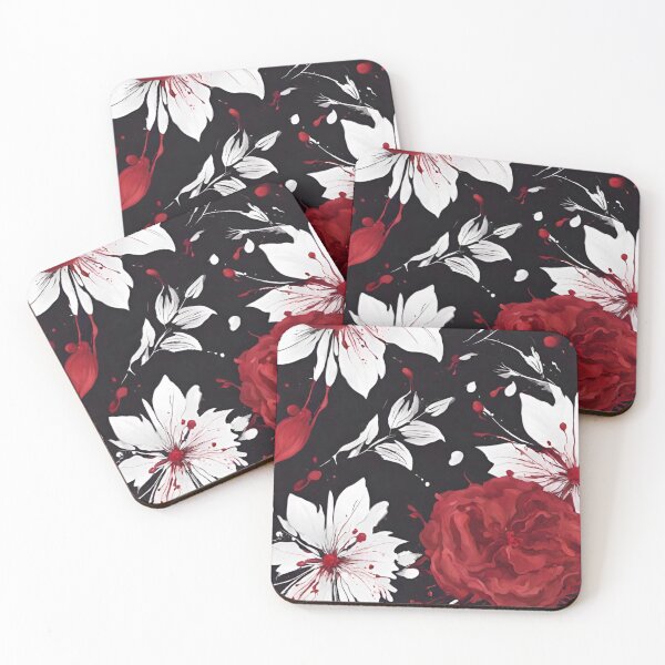 Item preview, bloody Halloween flowers designed and sold by SweetDonatoo.
