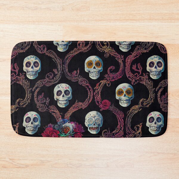 Item preview, Paisley Border Skulls designed and sold by Oubliette Studios.
