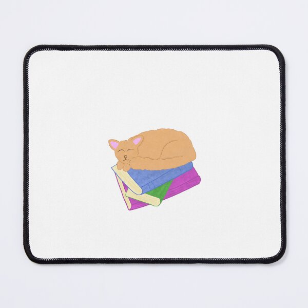 Item preview, Cat sleeping on books designed and sold by AFloatingAcorn.