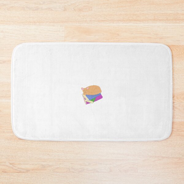 Item preview, Cat sleeping on books designed and sold by AFloatingAcorn.