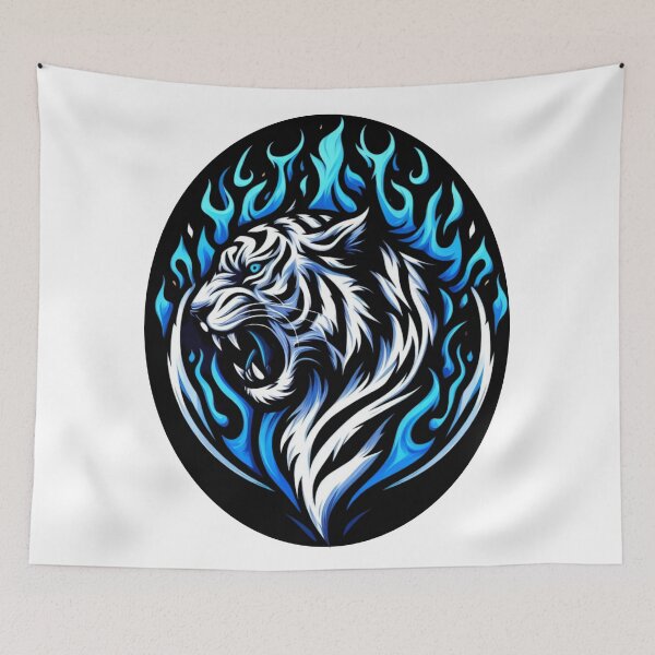 Item preview, Ice and Fire Tiger Shield designed and sold by Mark Cannon.