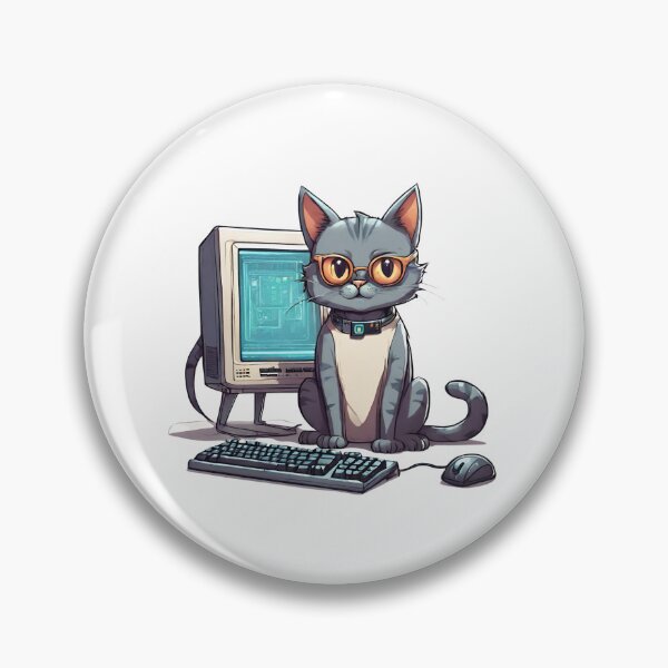 Artikelvorschau, Niedliche futuristische Informatikerkatze entworfen und verkauft von ExtraSilver.
