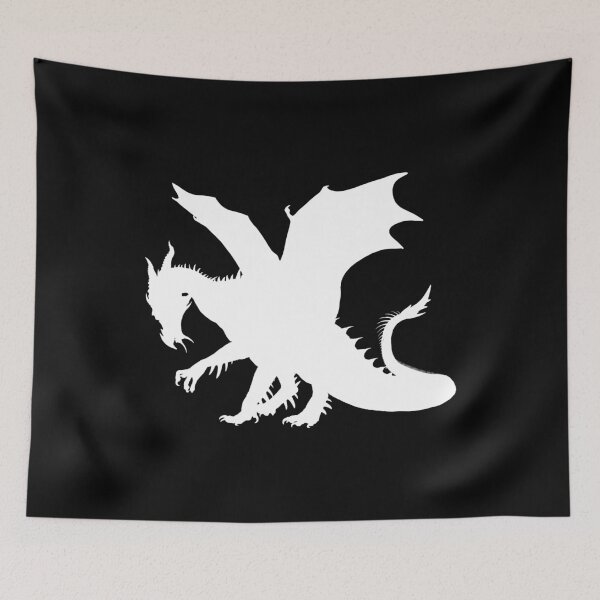 Item preview, Dragon Shadow Outlined Lindworm Say Mythical Creature designed and sold by NoriTEEs.