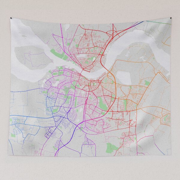 Item preview, Aalborg City Map of Denmark - Colorful designed and sold by deMAP.